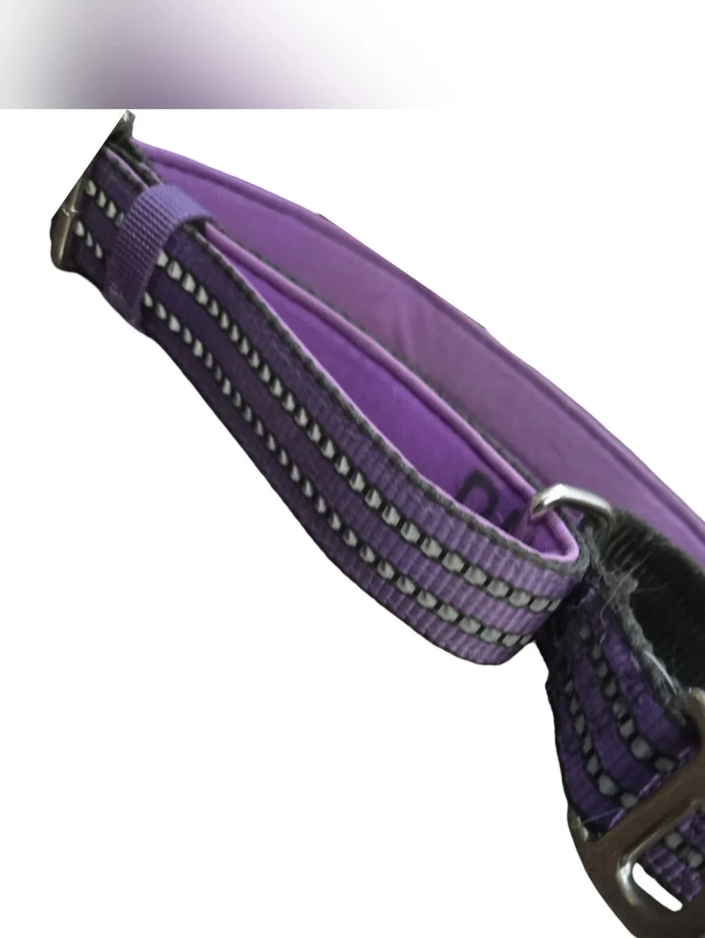 Dog Collar Martingale Training Reflective Adjustable Padded Comfort 1 Inch